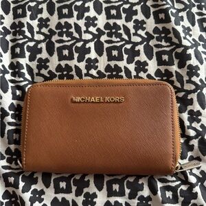 Michael Kors Tan Leather Wallet